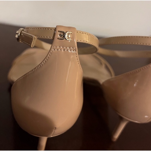 Sam Edelman Strappy Heels Peonie Patent Leather Square Toe Size 8 - Picture 5 of 11